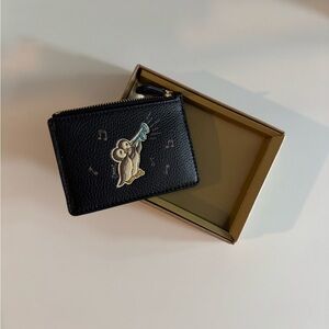 Coach Black Leather Penguin Card Holder